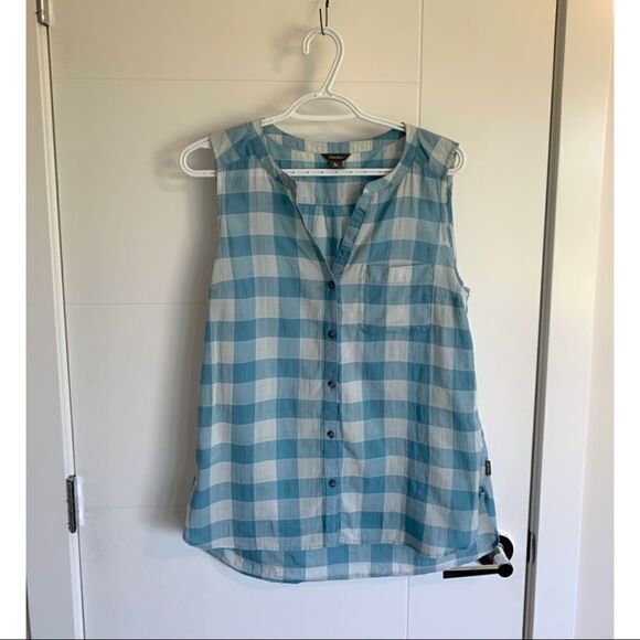 Eddie Bauer Vintage Sleeveless Plaid Top - Picture 3 of 6